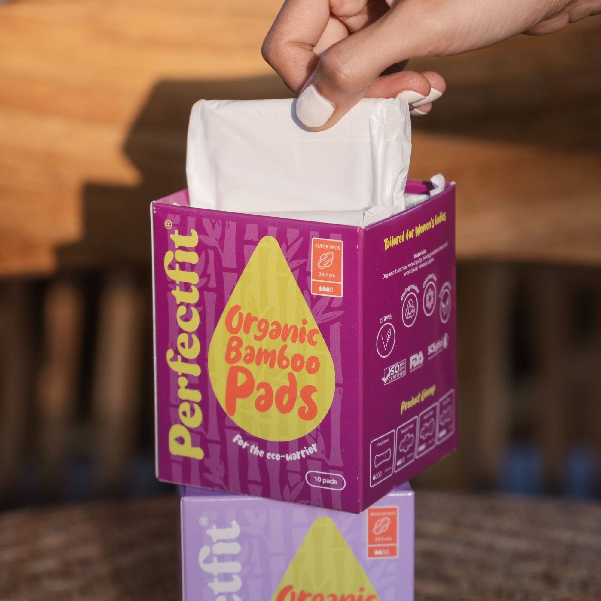 Biodegradable Organic Bamboo Super Pads 10s